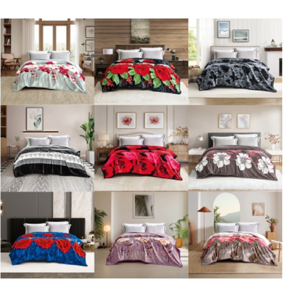 Floral Patterned Bedding Blanket